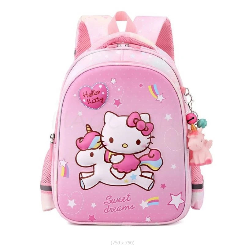 Lovely Kuromi Melody New Backpack For Girls Hello Kitty Princess School Bags Kids Satchels Kindergarten Bookbag Mochila Infantil