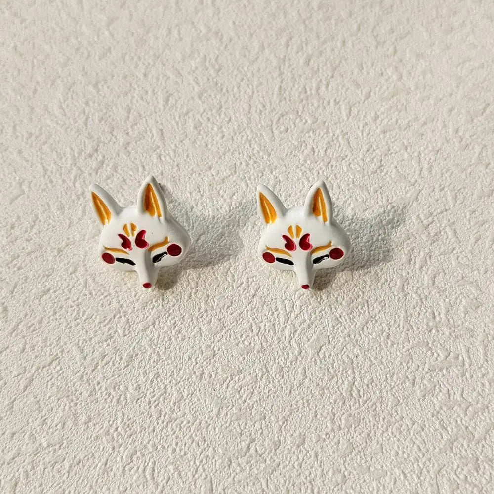 Women Eleagnt Chinese Flower Tassel Pendent Stud Earrings Cute Animal Dangle Drop Earrings Temperament Japanese Sakura Earrings