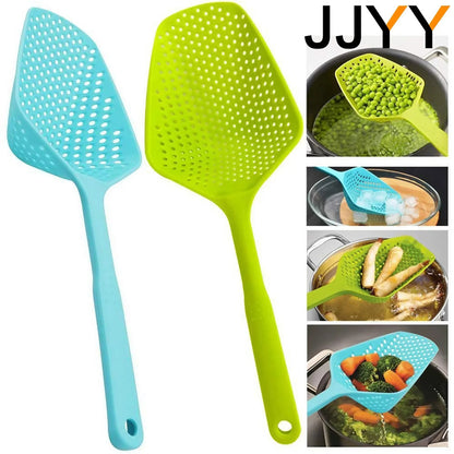 Large Colander Kitchen Large Noodle Spoon Long Handle Spoon High Temperature Non-stick Pan Colanders Strainers Kitchen Utensils