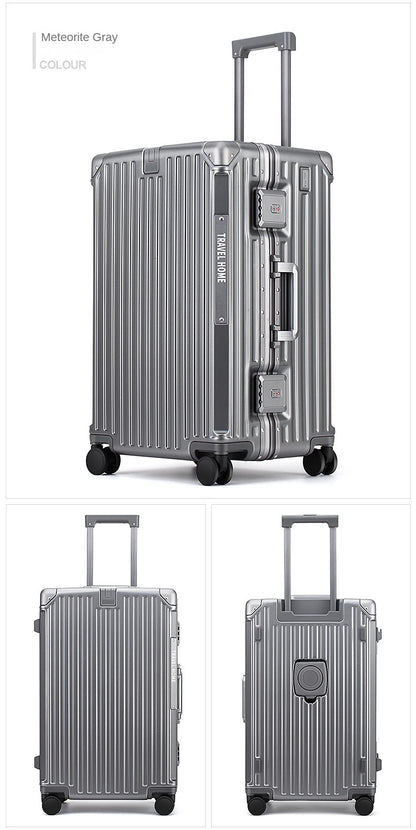 Over-sized Multi-Functional Travel Suitcases Large Capacity Luggage Aluminum Frame plus-Sized Universal Wheel Case Boarding Bag