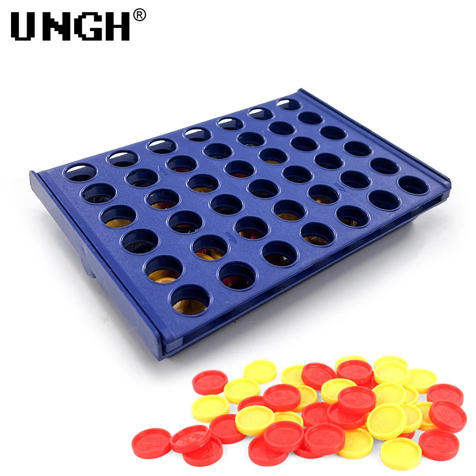 UNGH Four In A Row Bingo Chess Connect Classic Family Board Game Toys Fun Educational Toy for Kids Children Entertainment Game