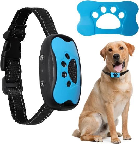 Pet Dog Anti Barking Device USB Rechargeable Dogs Training Collar Ultrasonic Stop Barking Vibration Anti Bark Collar