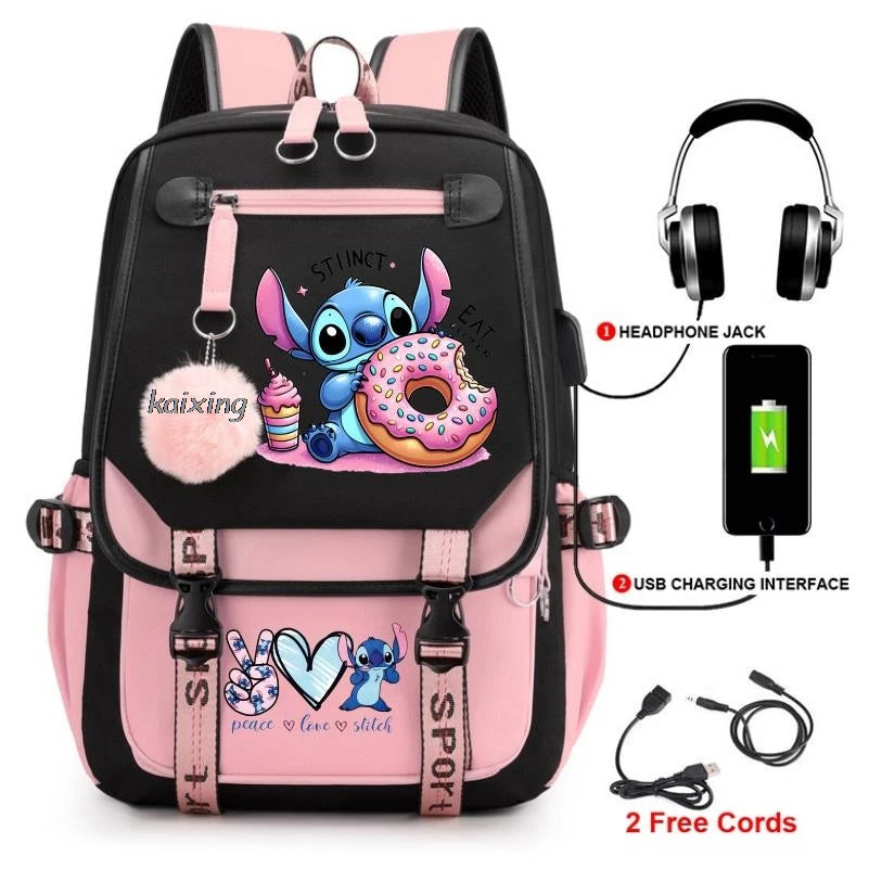 Hot Disney Lilo Stitch Backpack Girls Boys Student Teenager Back To School Rucksack Schoolbag Leisure Bag Women Mochilas Escolar