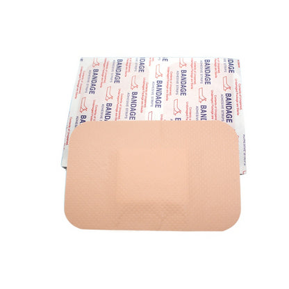 50pcs/set 7.6*5.1CM Large Skin Patch PE Waterproof Square Shaped Band Aid First Aid Accessories Wound Plaster Adhesive Bandages