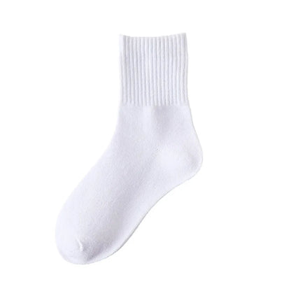 5 Pairs Kids Socks Cotton Breathable Comfy For Boys Girls White Black Socks