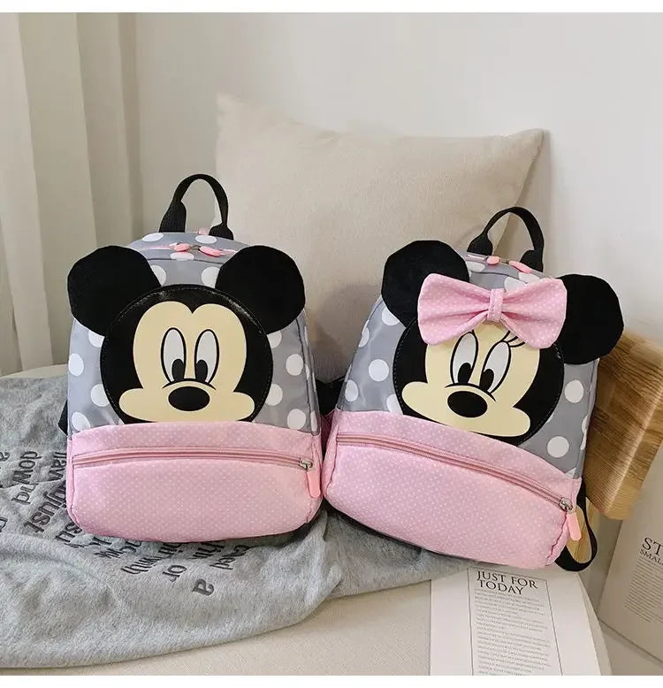 Disney Cute Backpack for Baby Boys Girls Pink Minnie Mickey Mouse Children Lovely Schoolbag Kindergarten Schoolbag Kids Gift