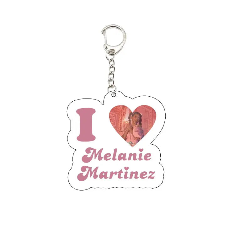 Melanie Martinez Key Chain Key Ring Keychain for Accessories Bag Acrylic Sunny Pendant Melanie Martinez Keyring Chains Jewelry F