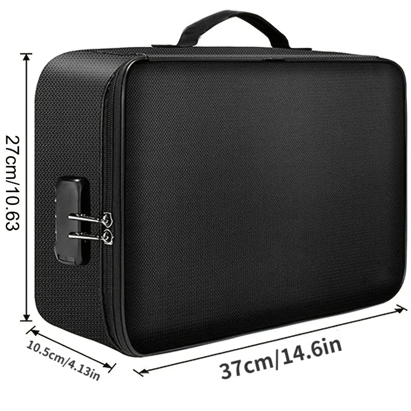 File Organizer Bags Document Home Office Travel Safe BagMulti-Layer Portable Storage For Important  Passport Certificates Legal