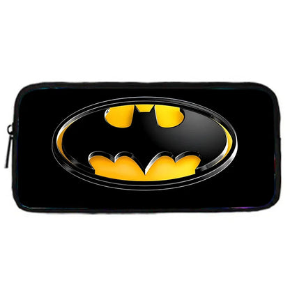 Cartoon Super Hero B-BatmanS LOGO Child Backpack,Shoulder Bag,Pencil Bag for 4-8 Years Old Anime School Bag for BoyGirl BestGift