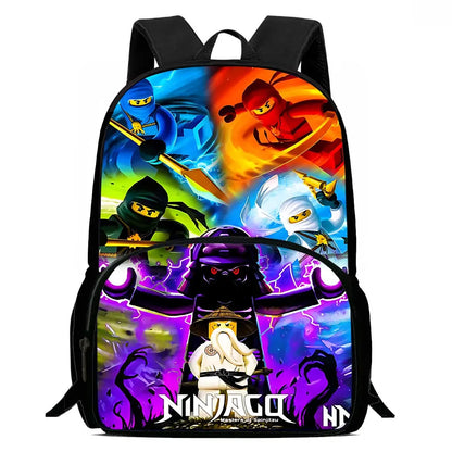 Cartoon Game N-ninjagos Kids Backpacks Boy Girls Student Birthday Gift Child School Bags Large Capacity Camping Durable Rucksack