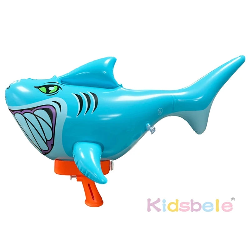 SharkWater Squirter Gun For Kid Super Water Blaster Soaker Summer Handheld Large Capacity Long Range Press Inflatable Water Toys