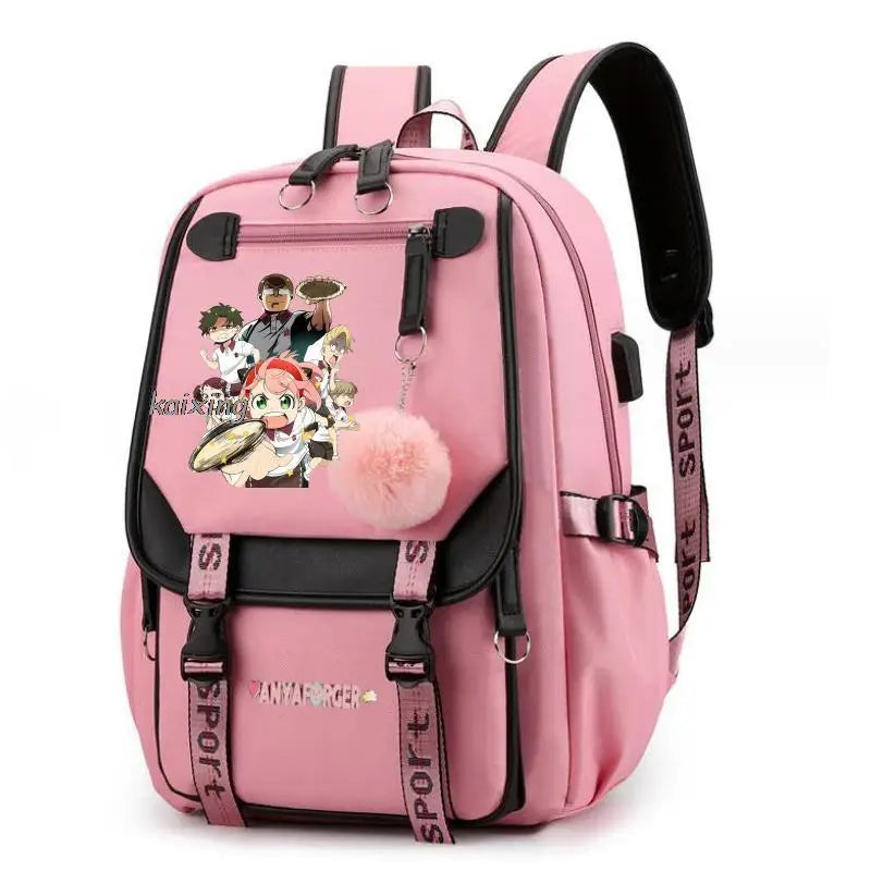 Hot Anime Spy X Family Backpack Teenage Girls Laptop Rucksack Student Shoulder School Bag Schoolbag Academy Bagpack Mochilas