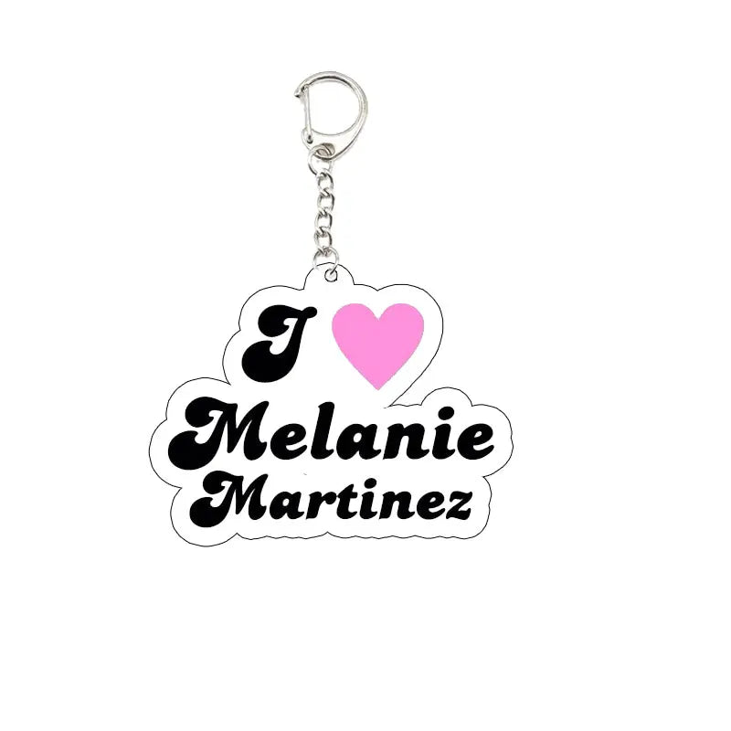 Melanie Martinez Key Chain Key Ring Keychain for Accessories Bag Acrylic Sunny Pendant Melanie Martinez Keyring Chains Jewelry F