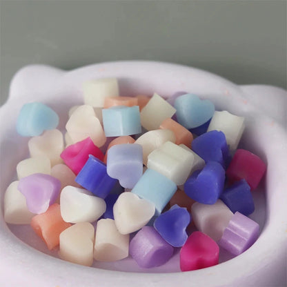 3D Heart Shape Silicone Candle Mold DIY Small Love Candy Cake Chocolate Baking Mould Ice Tray Food Safe Kitchen Supplies