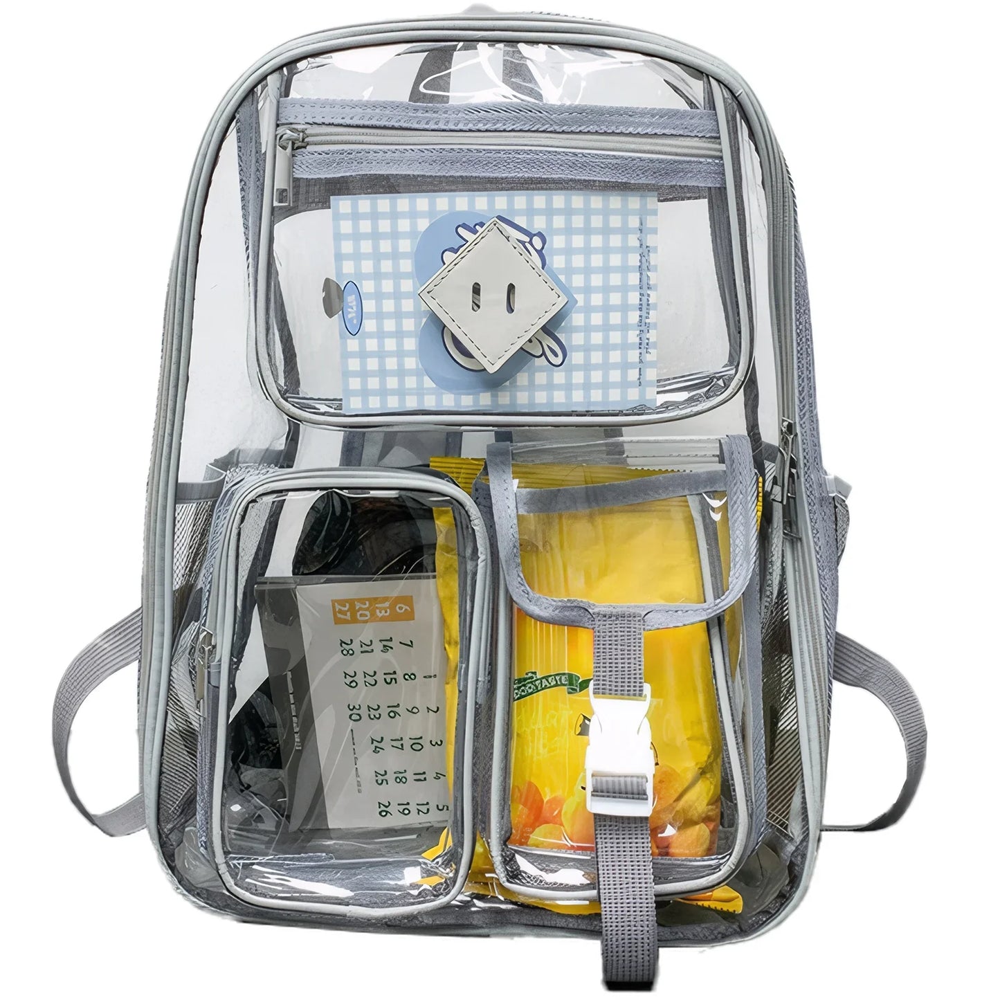 Large Clear Backpack Heavy Duty Stadium Approved Girls Backpack Waterproof Pvc Transparent Backpacks for Girls