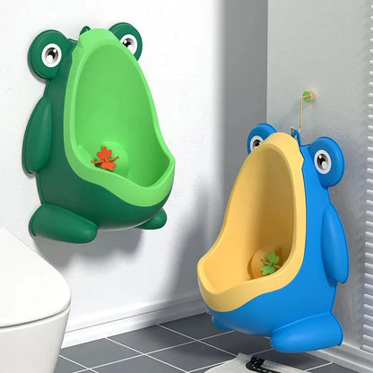 Little frog baby urinal cute boys wall-mounted urinal frog shape boys vertical urinal potty training urinal