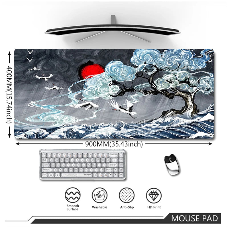 Chinese Style Computer Mouse Pad Gaming Accessories Mause Pad Mause Carpet Deskmat Keyboard Pad  коврики для мыши Mausepad