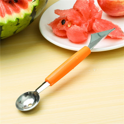 DIY Melon Scoops Ballers Multi Function Fruit Carving Knife Watermelon Baller Scoop Fruit Useful Things For Kitchen Accessories