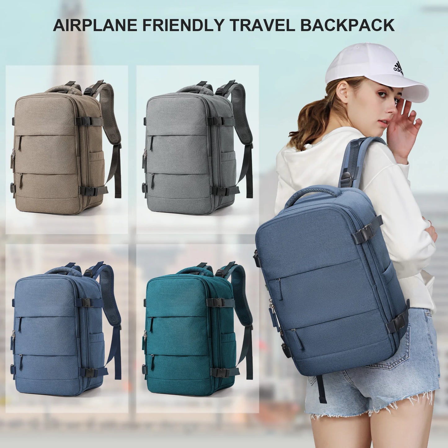 Travel Backpack Short Distance Airplane Ryanair Cabin Bag 40x20x25 Backpack Women Men leisure School Laptop Bag Carry on Luggage