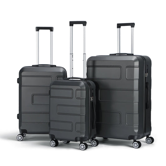 [2024 NEW] 3PCS ABS Luggage Set with Silent Spinner Wheel TSA Lock Big Capacity Travel Suitcase For Family 28 Inch Luggage