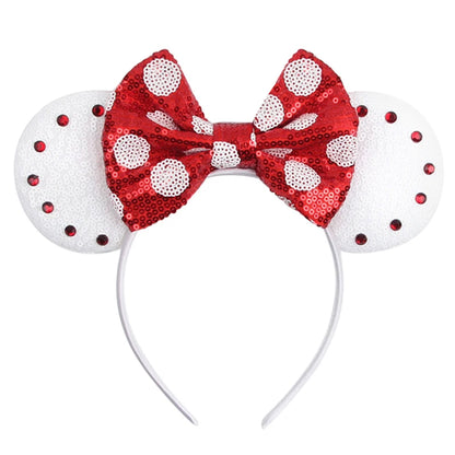 Christmas Mickey Mouse Ears Headbands Festival Carnival Party Hair Headwear For Baby Girls Women Headband Kids Accessories