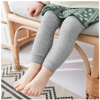 Lawadka Children's Girls Boys Pants Knitted Leggings For Girls Tights Solid Baby Kids Trousers Pantyhose For 0 to 6Years Spring