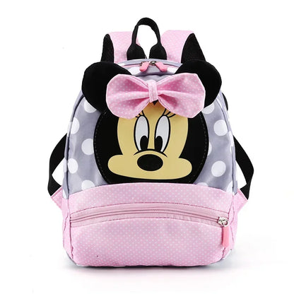 Disney Cute Backpack for Baby Boys Girls Pink Minnie Mickey Mouse Children Lovely Schoolbag Kindergarten Schoolbag Kids Gift