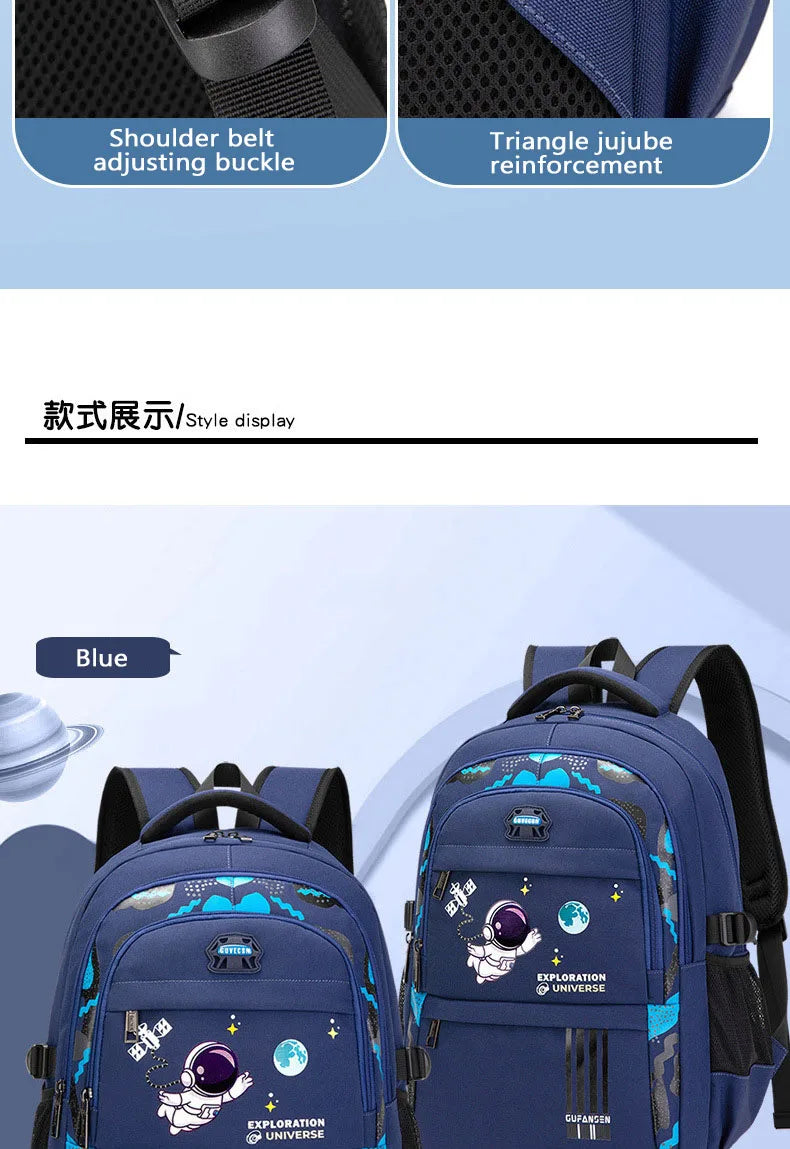 Astronaut Backpack Boy Elementary Student Bag Children New School Bags for Boys Kids Schoolbags Waterproof Book Bag mochilas