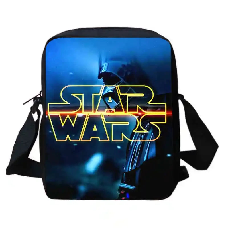 Cartoon S-Star-W-Wars Child School Backpack With Shoulder Bags Pencil Bags For Kindergarten,Best Gift For Boys and Girls