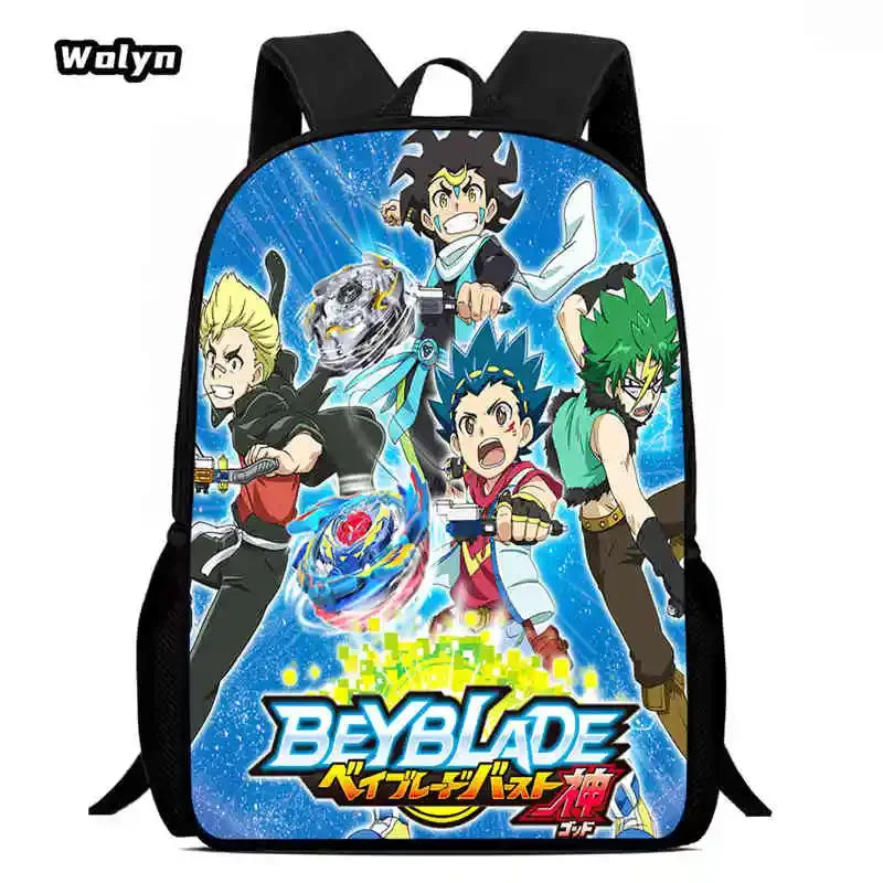 Anime-Bey-Blade Child School Backpack With Cartoon Lunch Bags Cartoon Pencil Bags School Bags for Boys Girls Best Gift