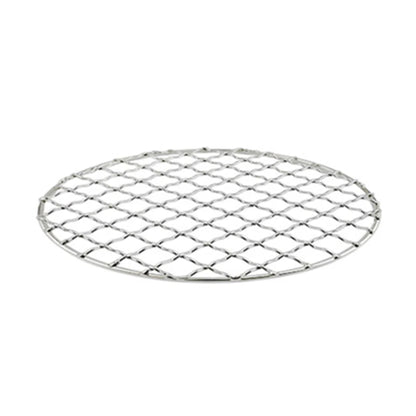 Stainless Steel Camping Grill Grate Mesh Pads Square Round Grilling Net Fire Cooking Outdoor Activities Traveling Picnic BBQ Pad