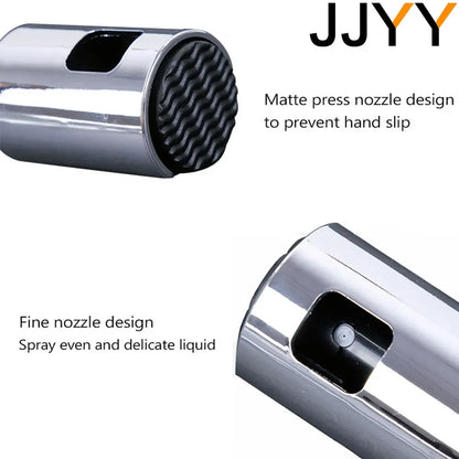 JJYY Kitchen Push Type Spray Olive Oil Sprayer Bottle Pump Oil Pot Leak-proof Grill Sprayer Oil Dispenser BBQ Gravy Boats Tools