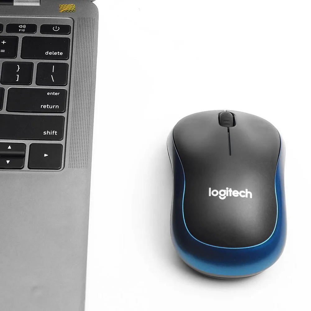 Logitech M185 Wireless Mouse 2.4 GHz USB 1000DPI 3 Buttons Silent Gaming Optical Navigation Mice for PC/Laptop Mouse Gamer