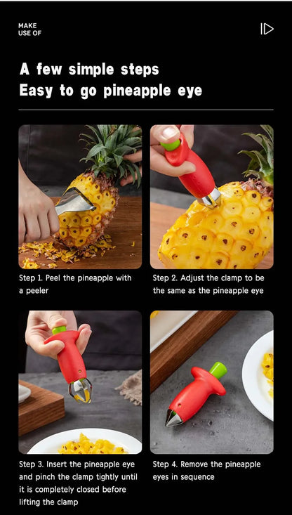 Strawberry Huller Pineapple Cutters Novel Tomato Stalks Remover Fruit Core Remover Strawberry Leaf Cleaner Kitchen Gadgets