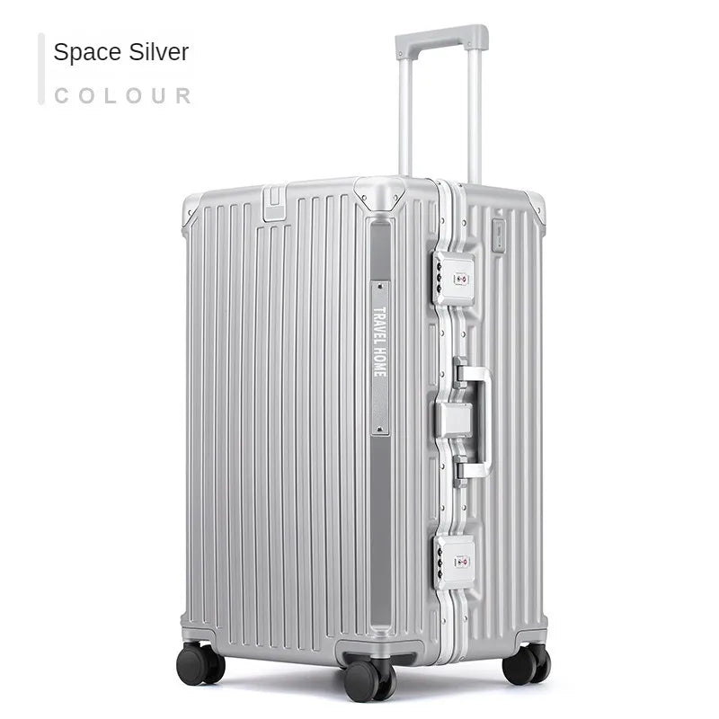 Over-sized Multi-Functional Travel Suitcases Large Capacity Luggage Aluminum Frame plus-Sized Universal Wheel Case Boarding Bag