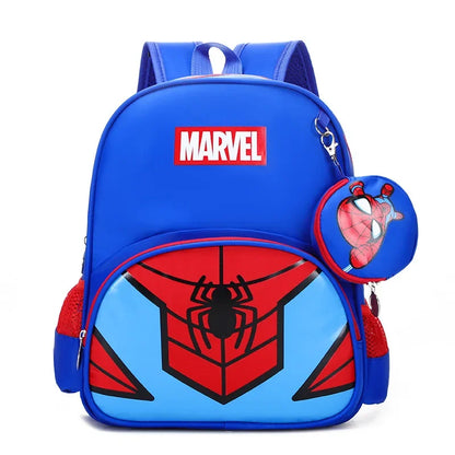 New Disney Backpacks For Children Cartoon Spider Captain Boys Shoulders Bags Students Fashion Schoolbags Large Capacity