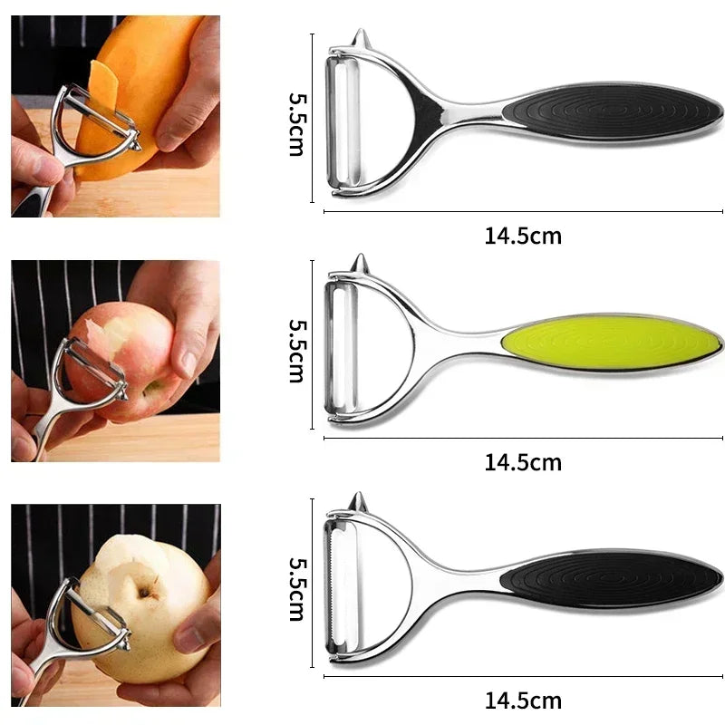 304 Stainless Steel Y-Shaped Potato Apple Peeler Rotatable Fruits Peeler Peeling Tool Kitchen Gadgets Fruit Vegetable Tools