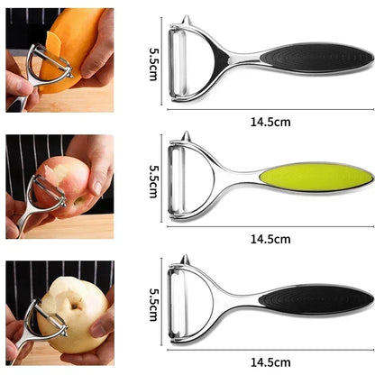 304 Stainless Steel Y-Shaped Potato Apple Peeler Rotatable Fruits Peeler Peeling Tool Kitchen Gadgets Fruit Vegetable Tools