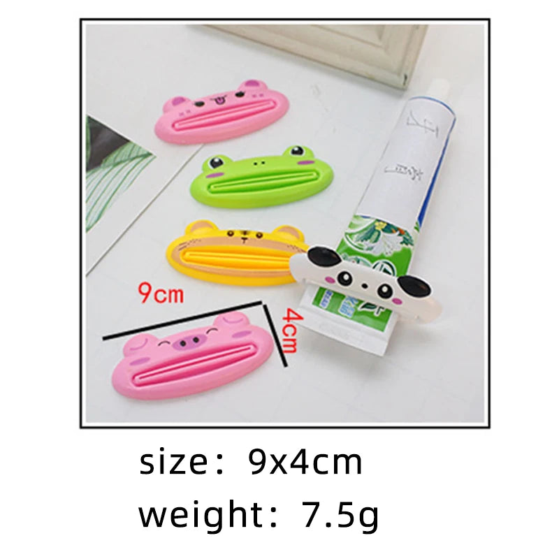 Cartoon Animal Toothpaste Squeezer Easy Use For Children Dispenser Kitchen Gadget Useful Home Tools Bathroom Plastic Tooth Paste