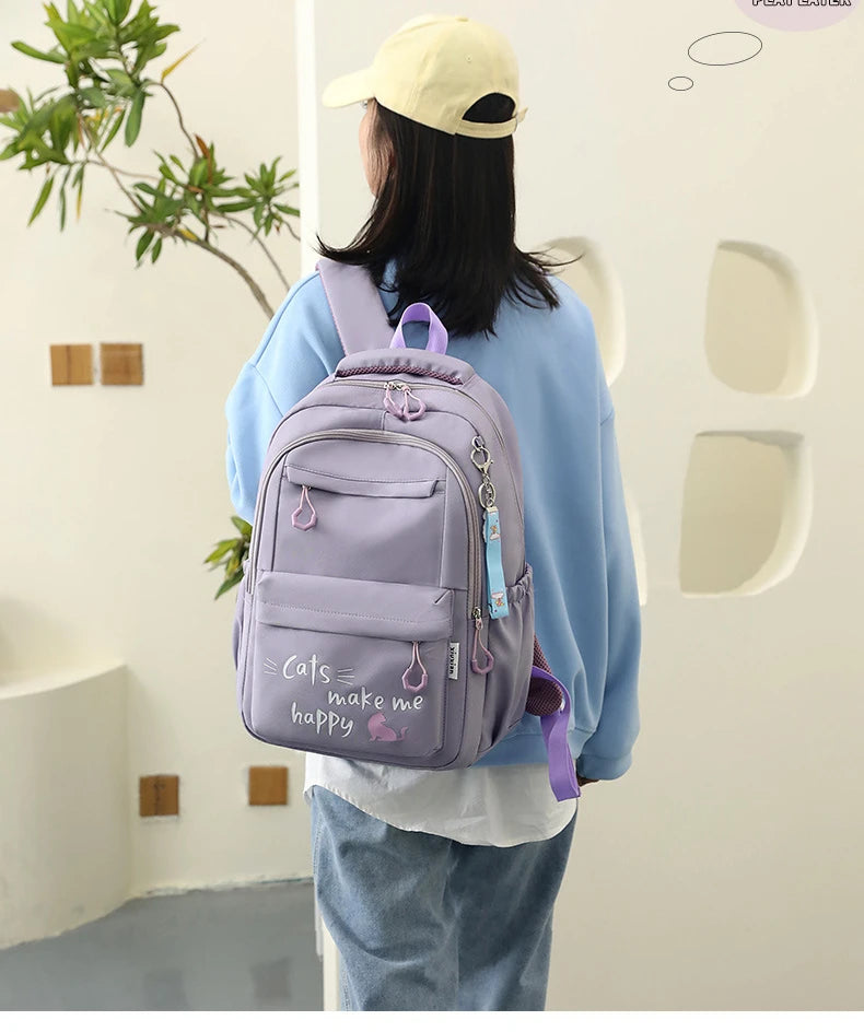 Girl Children Backpack School Bag Back Pack Pink For Kid Child Teenage Schoolbag Primary Kawaii Cute Waterproof Little Class Kit