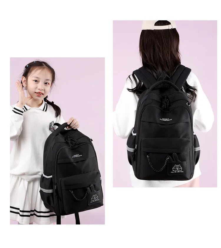 girls school bag for kids purple school backpack for girls children pink bookbag primary students gift large capacity backpack