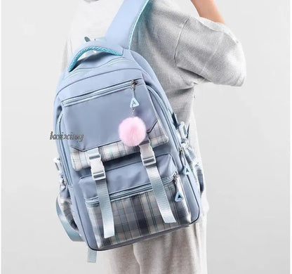 Hot Cute Cat Academy Style School Backpack Children School Bag Girls Daypack Kids Bags Kawaii Waterproof Large Capacity Backpack