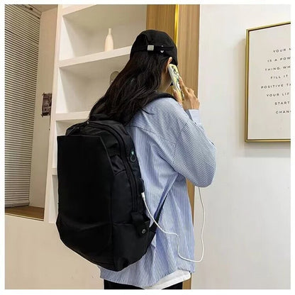 Football Super Stars MES SI Backpack Boy Girl Unisex College Student Backpack Women Men Laptop Teens Student USB Port Rucksack