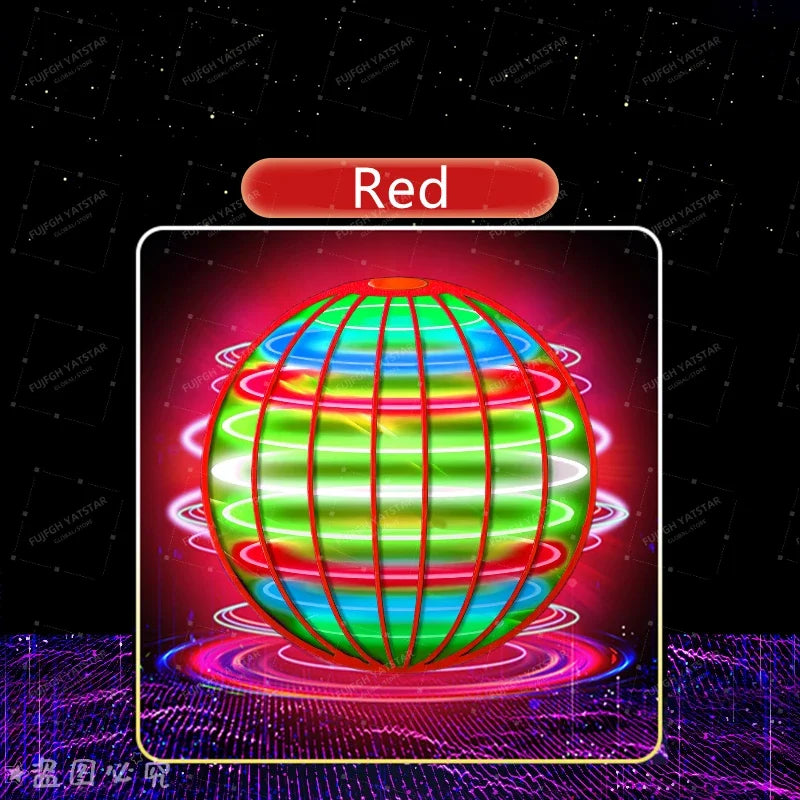 Flying Ball Suspension Color LED Automatic Boomerang Ball Black Tech Magic Ball Flying Toys Gyroscopic Anti-Gravity For Children