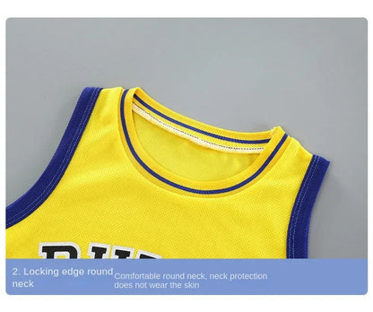 Children's T-shirt Basketball Suit Outdoor Sports Breathable Pure Cotton Sports T-shirt