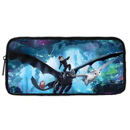 Cartoon How to T-Train Your D-Dragon Child School Backpack With Shoulder Bags Pencil Bags,School Bags for Boys Girls,Best Gift