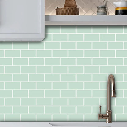 Big Size Subway Wall Tile Sticker Peel and Stick Vinyl Wallpaper Backsplash for Kitchen Bathroom Living Room Decoration