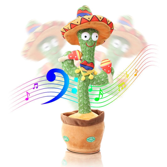 Dancing Talking Cactus Toy for Baby Toddler Boys Girls Gifts Singing Mimicking Cactus Toy Recording Repeating Cactus Baby Toy