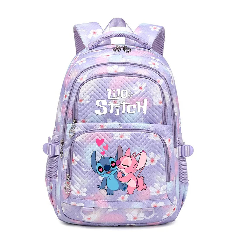 Disney Lilo Stitch Waterproof Women Backpack Female Travel Bag Backpacks Schoolbag for Teenage Girls Bookbag Mochila