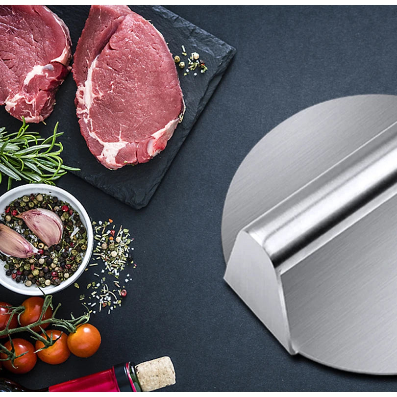 Burger Press Stainless Steel Smash Hamburger Presses  Meat Mold for Deli Meats Kitchen Accessories Patties Meat Masher Circular